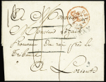 Lettre d'Auray (1827) pour Lorient avec
