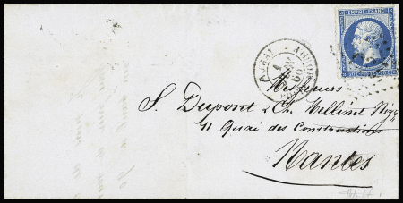 N°22 OBL GC 233 + CAD T15 "Auray boite m