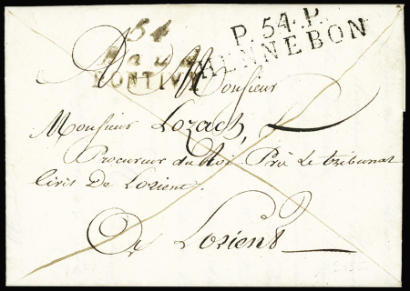 Baud : lettre avec double cursive "54 Ba