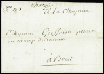 Hennebont : lettre de 1793 pour Brest av