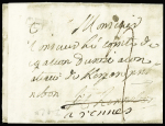 Lettre avec MP "Ploermel" à sec (L n°4A 