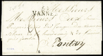 Josselin : lettre avec MP "54 Vannes" po