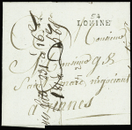 Locminé : MP "54 Lominé" (1803 - 25x5mm)