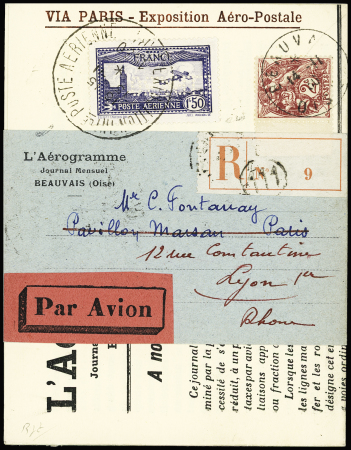 N°108 OBL. Beauvais (Oise) 14.11.30 sur mini-journal