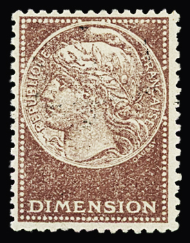 Dimension n°80a, (12F) variété valeur absente, **,