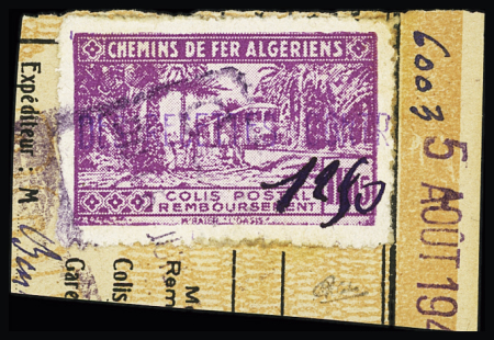 Surcharges de Gare Constantine, n°108C fragment avec