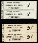 Monaco Casinos Figurines allongées de taxation avec