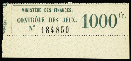 Monaco Casinos Figurines allongées de taxation avec