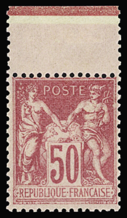 N°104 50c. rose, Bdf, neuf **, très frais, luxe, TB