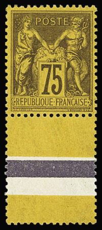 N°99 75c violet sur orange, Bdf, neuf, très bien