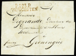 "P 123 Vinschoten", rouge (1813), rare et TB