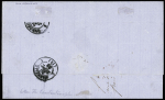 N°23 OBL ancre + CAD "Eridan" (1866) sur lettre de