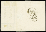 N°16 OBL cachet d'essai GC 1818 sur lettre de Lyon