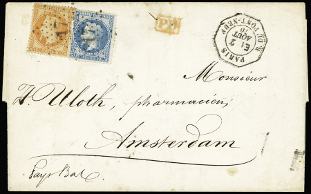 N°29 + 31 OBL étoile 17 + CAD octogonal de levée