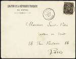 N°97 OBL CAD "Tanger Maroc" (1887) sur lettre à en