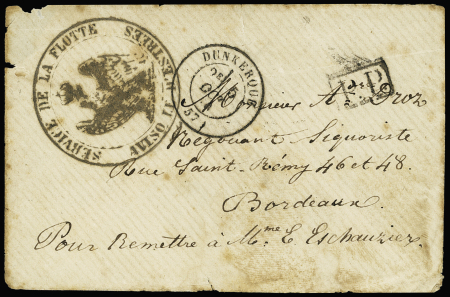 Lettre en franchise avec CAD "Dunkerque (57)" (5 o