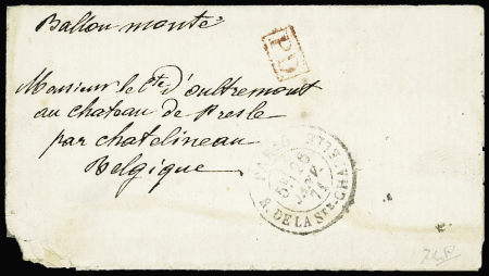 LE GENERAL CAMBRONNE Lettre (timbre décollé dans le