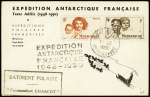Madagascar n°306 + 313 OBL CAD erroné "Terre Adéli
