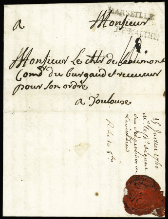 Lettre de l'ile de Gozo (1760 - archipel de Malte)