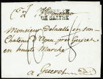 Lettre de Gozo pour Guéret avec MP "Marseille de M