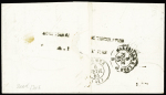 N°23 OBL GC 2240 + CAD "Alger Bat à Vap" (1865) su