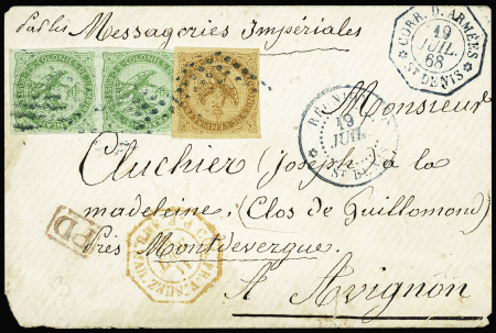 Col. Gen. N°2 en paire + 3 OBL losange de points m