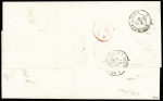 Grande-Bretagne n°15, 4 pièces, sur lettre d'Alexa