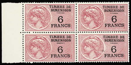 Dimension n°98, 6F rose en bloc de 4 bdf, **, TB. Signé