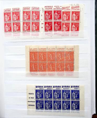 1900-1945, petit stock de neufs, dont 3 blocs de 4