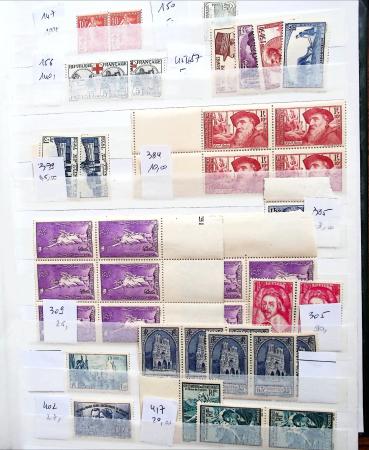 1900-1945, petit stock de neufs, dont 3 blocs de 4