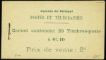 Carnet N°57 10c rouge-orange et carmin Marché Indigène