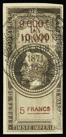 Effets de commerce, Surcharge médaille des entiers,