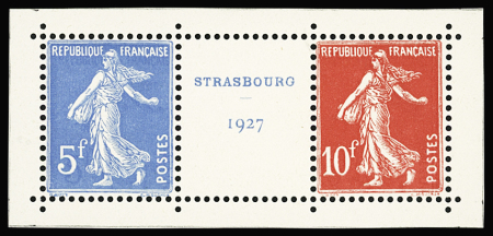 N°242A 5f bleu et 10f rouge Semeuse en paire avec