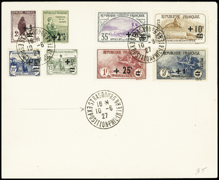 N°162 à 169 Série de 8 valeurs oblitérées cachet de