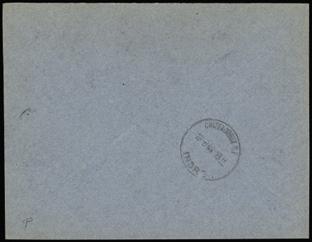 AIGURANDE - N°1 à 11 (sauf n°8) sur lettre pour