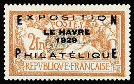 N°257A Exposition philatélique du Havre, variété "fn"