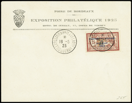 N°182 Congrès Philatélique de Bordeaux, sur lettre