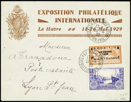N°257A Exposition philatélique du Havre, sur lettre