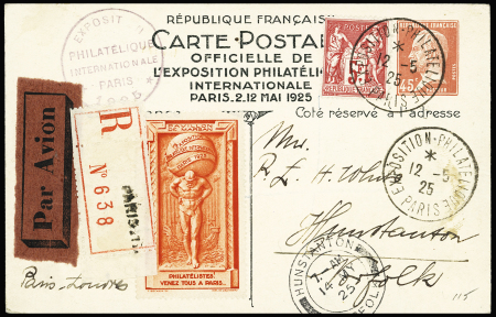 N°216 + 175 Expo. Internationale de Paris de 1925