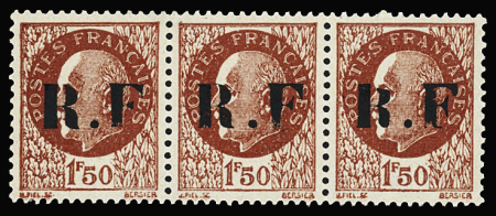 BRETAGNE n°3M 40c violet avec vignette, neuf **, TB