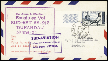 1937-1959, lot de 6 lettres dont 4 affranchies avec