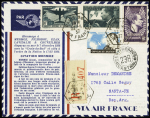 1937-1959, lot de 6 lettres dont 4 affranchies avec