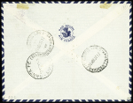 1937-1959, lot de 6 lettres dont 4 affranchies avec