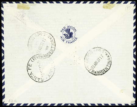 1937-1959, lot de 6 lettres dont 4 affranchies avec