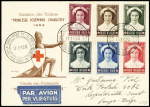 1937-1959, lot de 6 lettres dont 4 affranchies avec