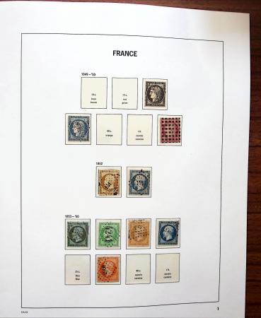 1849-1949, Collection de France en neufs et obl dont