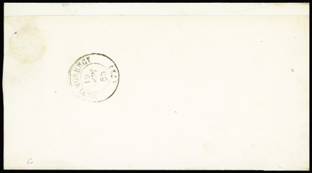 N°6 30c noir belles marges sur lettre locale ave
