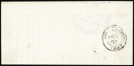 N°6 30c noir belles marges sur lettre pour Choisey