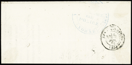 N°6 30c noir belles marges sur lettre pour Choisey