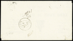 N°17 20c noir plus n°15 10c noir sur lettre (convocation